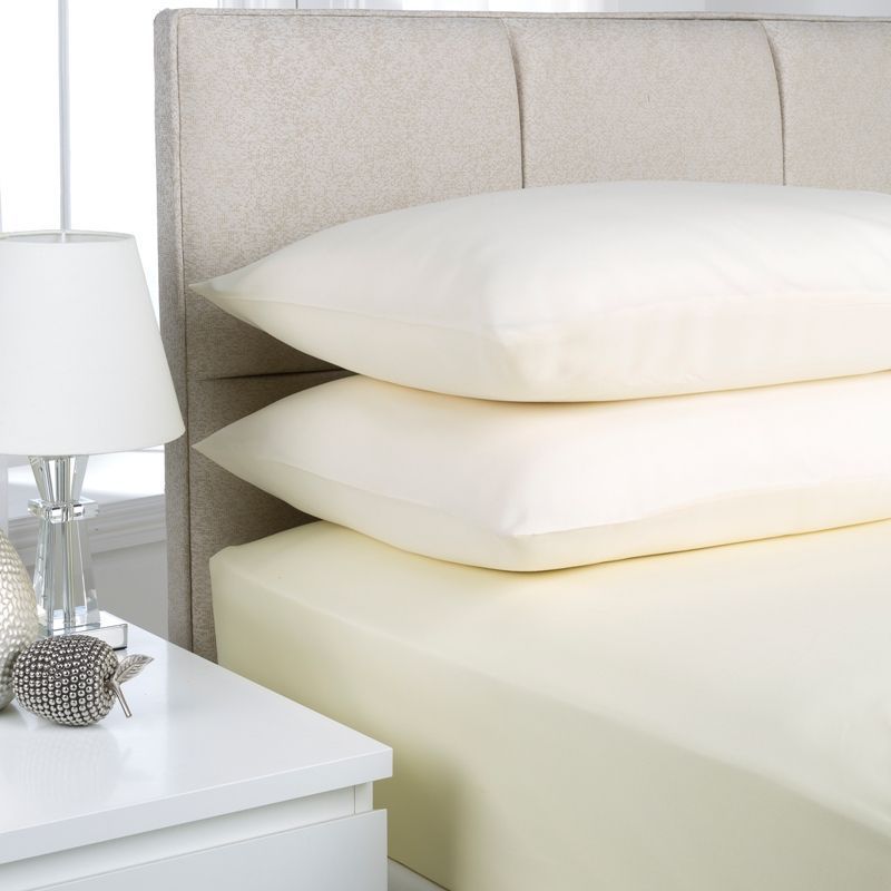 Fusion Fitted Sheet King Size Cream